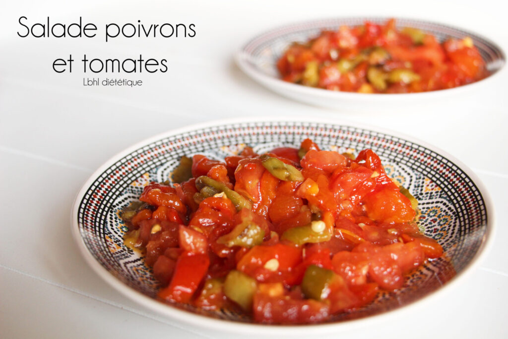 Salade de poivrons et tomates